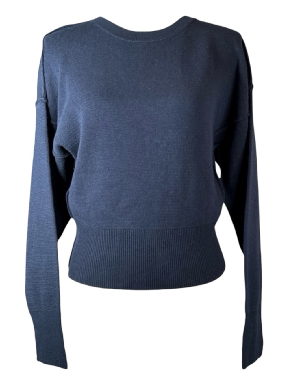 MANGO Grechen Navy Blue Sweater, Size L.